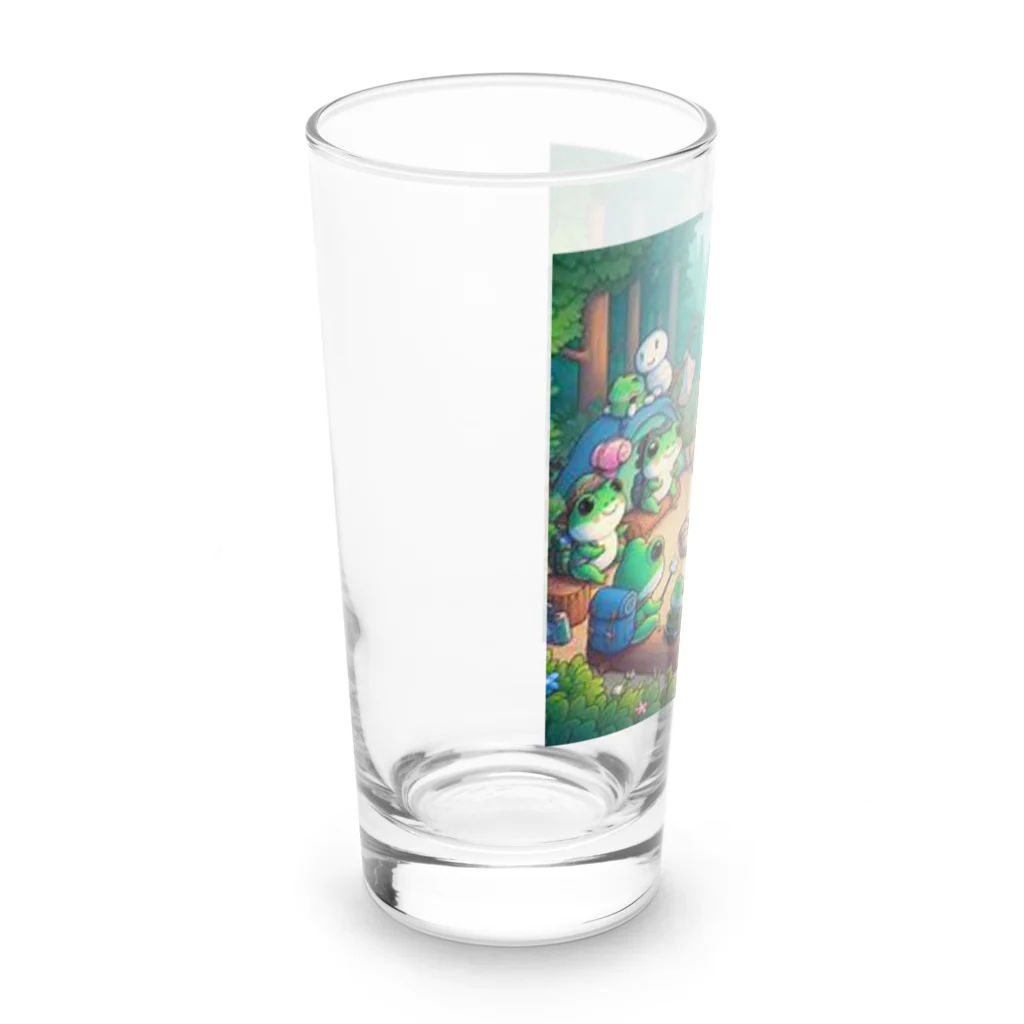 kerokero4216のケロチャンファミリー Long Sized Water Glass :left