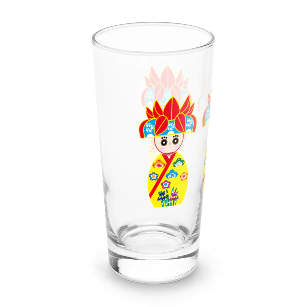 お祝かき_希望世(kimiyo)のみやらびちゃん Long Sized Water Glass :left