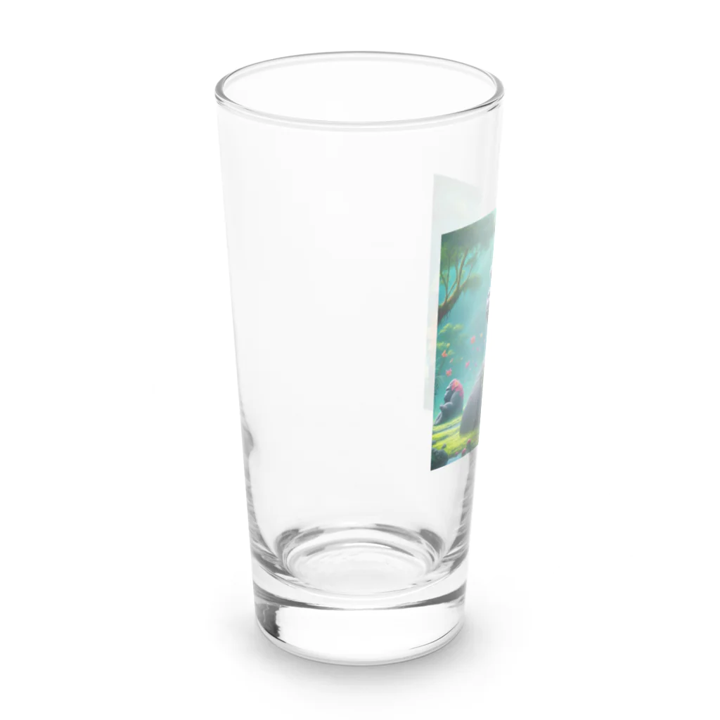 zenjoyのフラワーゴリラ Long Sized Water Glass :left