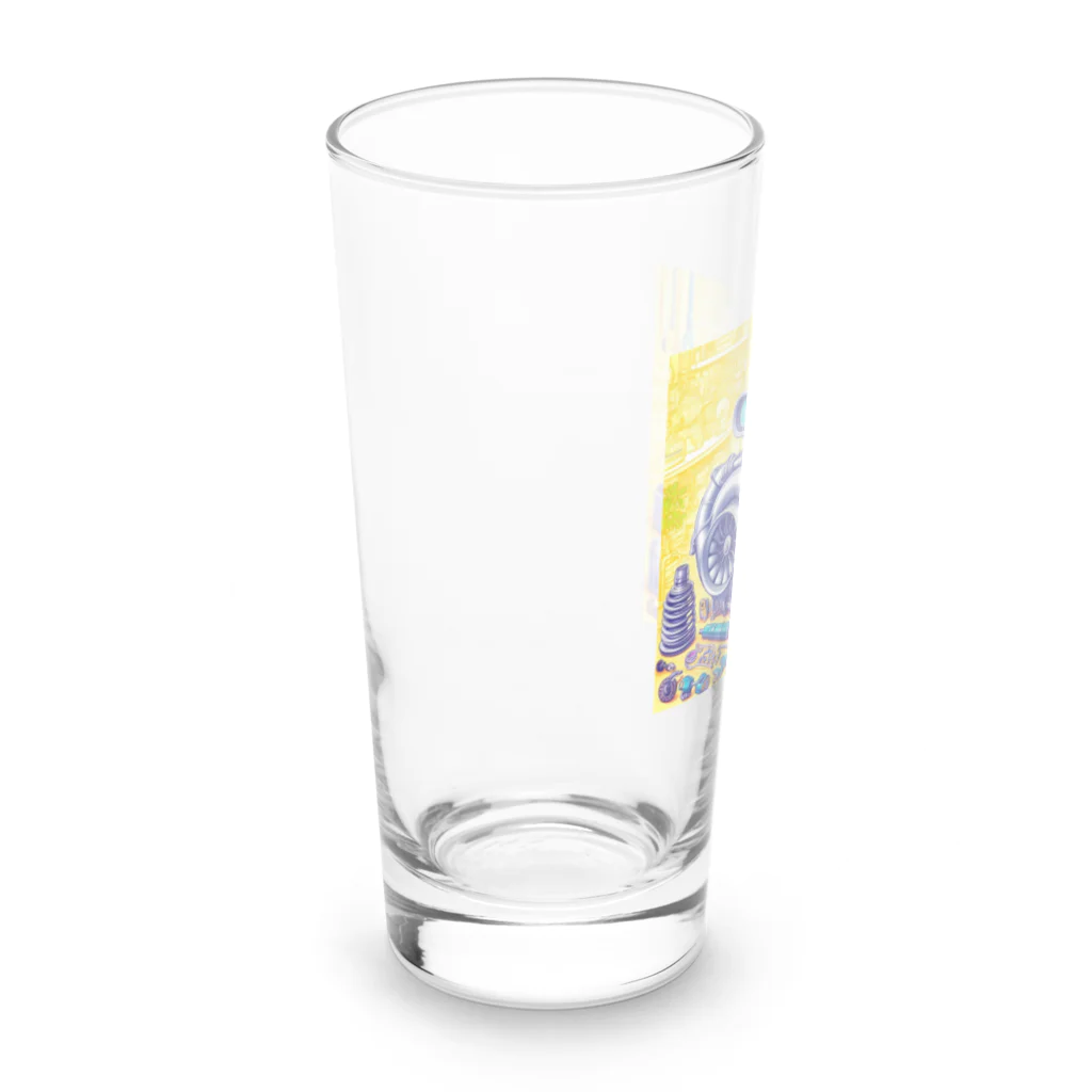 the blue seasonのメカニックの夢遊園地 Long Sized Water Glass :left