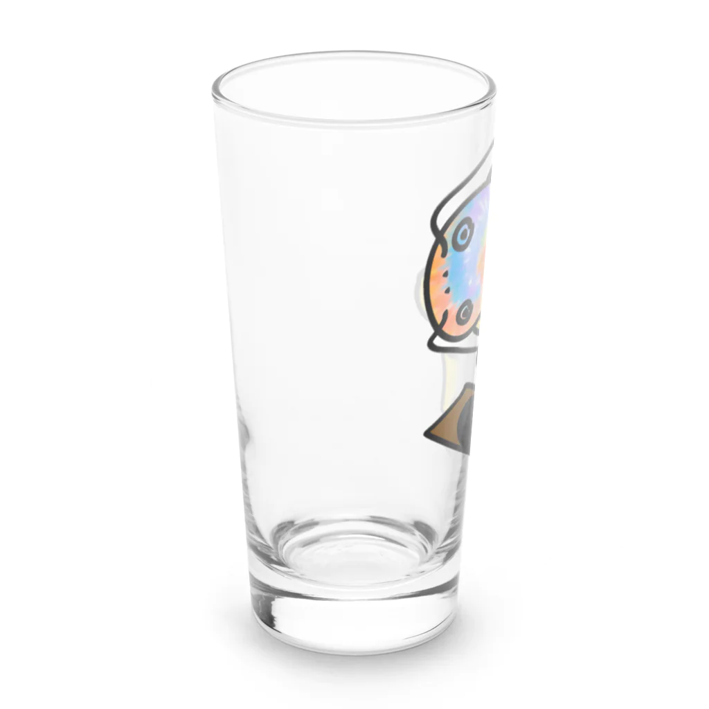 Tetsutaro Andoの蓄音機から飛び出るナマズ君 Long Sized Water Glass :left