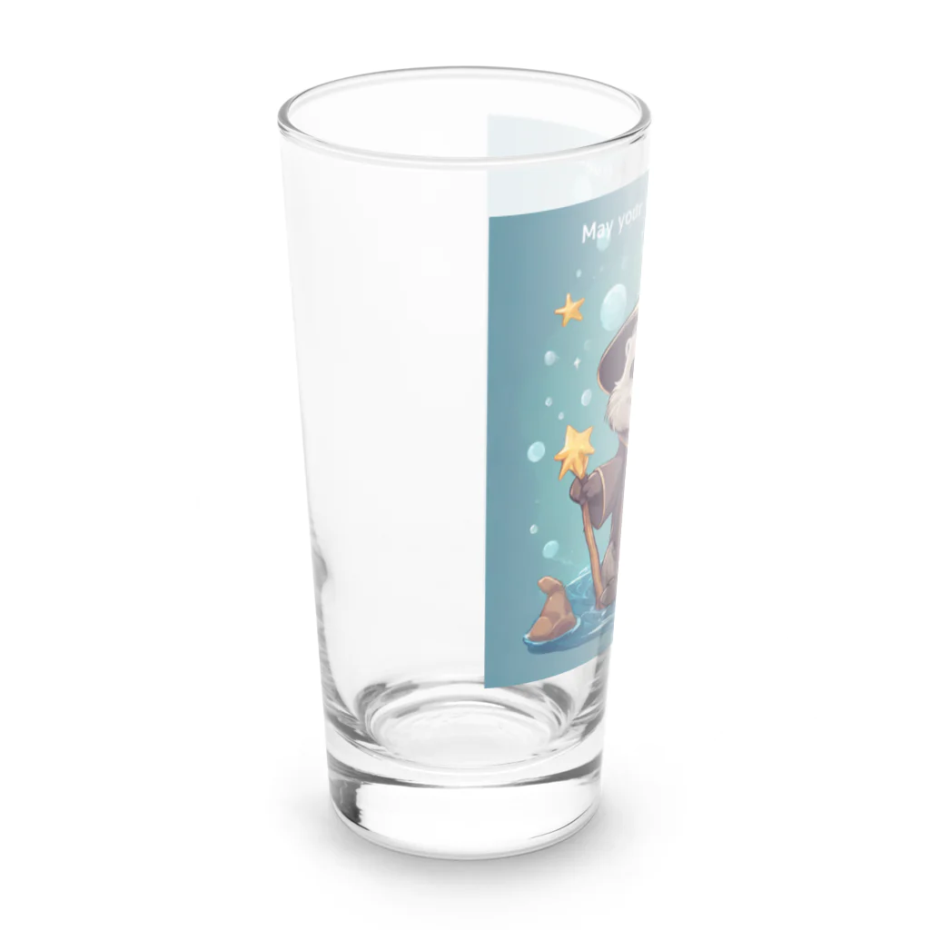 雑貨屋猫布団の願いが叶うラッコのお守りグッズ Long Sized Water Glass :left