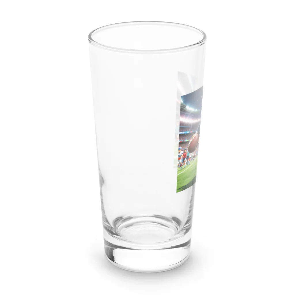 NekoAshiNoBathtubのアメリカンフットボールネコ Long Sized Water Glass :left