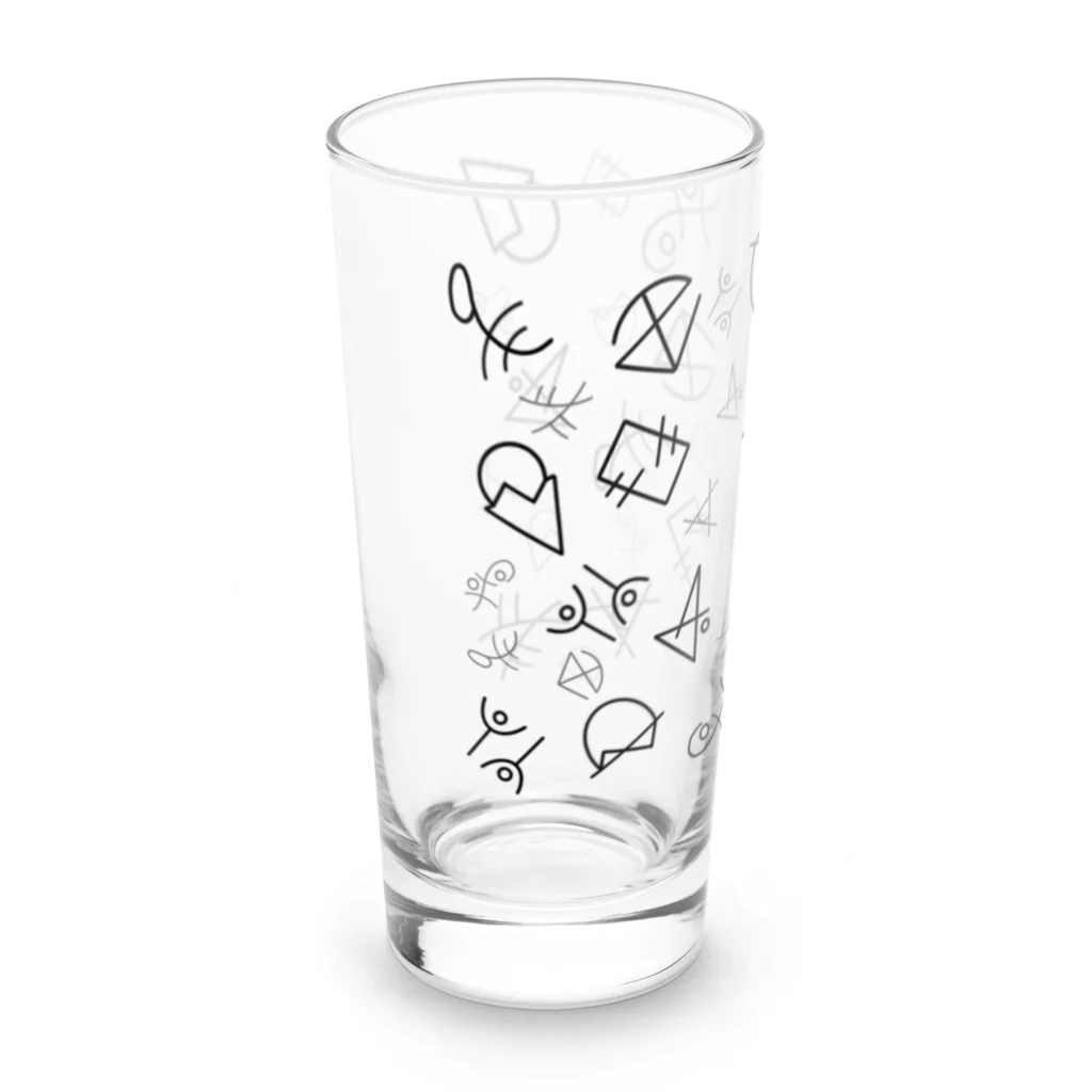 むすびの十干術のマーク Long Sized Water Glass :left