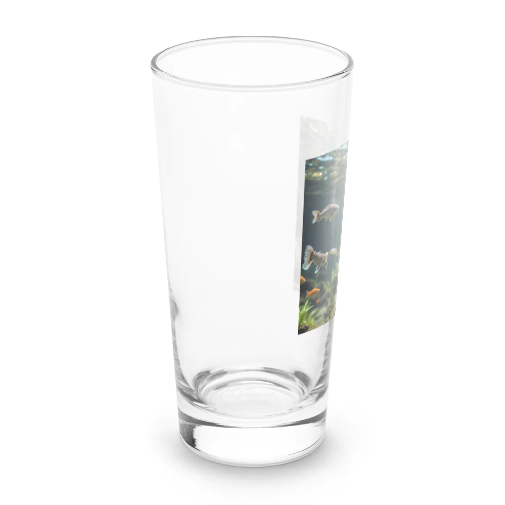 kawausonの水中で気ままに泳ぐ愛らしいカワウソ Long Sized Water Glass :left