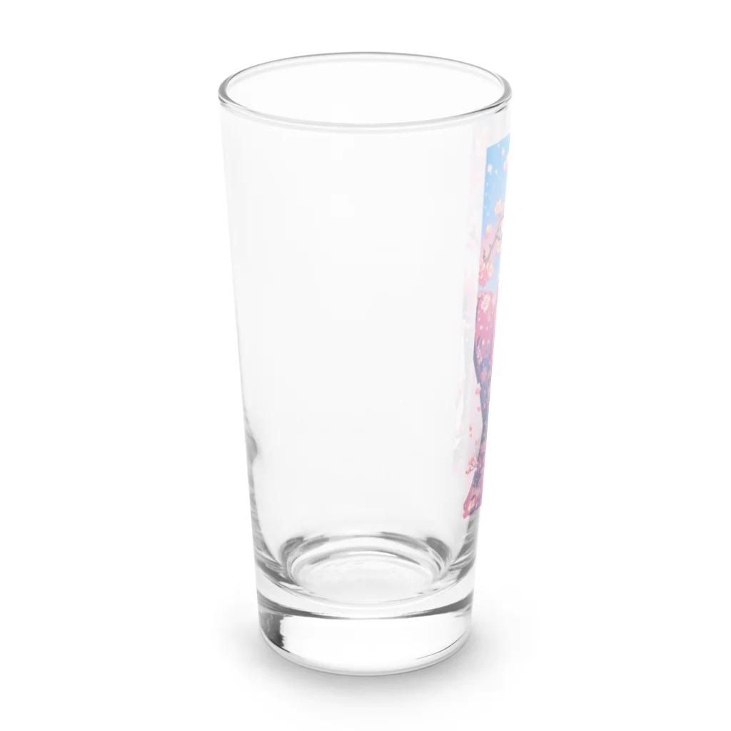 makun6027のオリジナルキャラ「橘美麗」グッズ Long Sized Water Glass :left