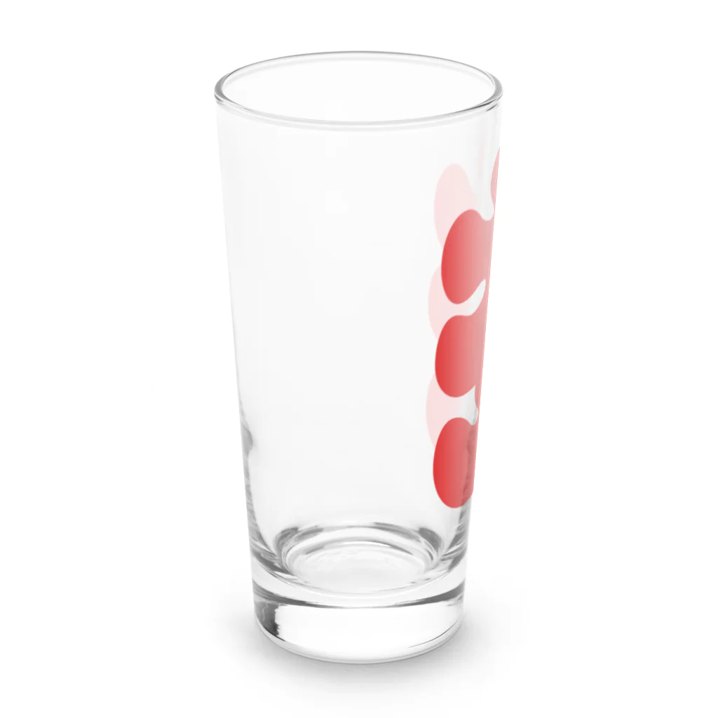 お絵かき屋さんの大入りマーク（赤文字） Long Sized Water Glass :left