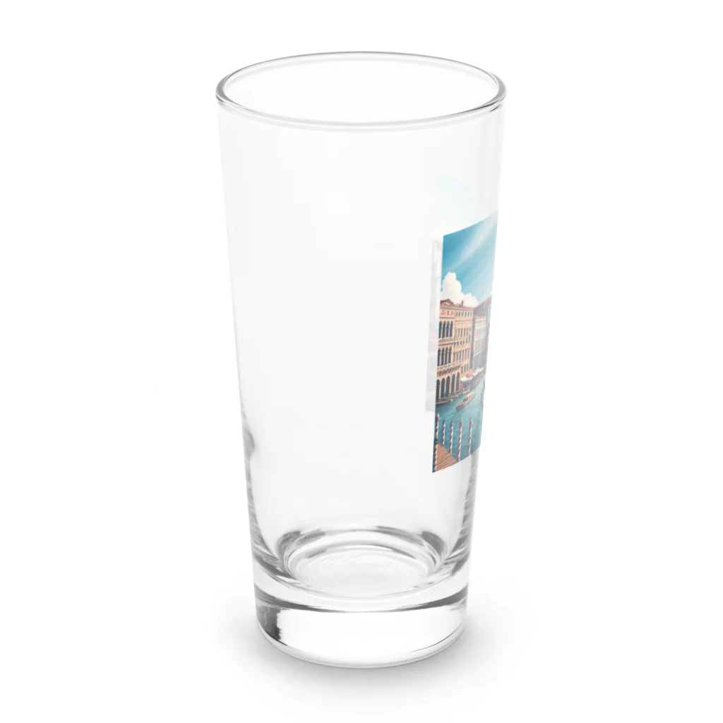 Pixel Art Goodsのヴェネチア（pixel art） Long Sized Water Glass :left