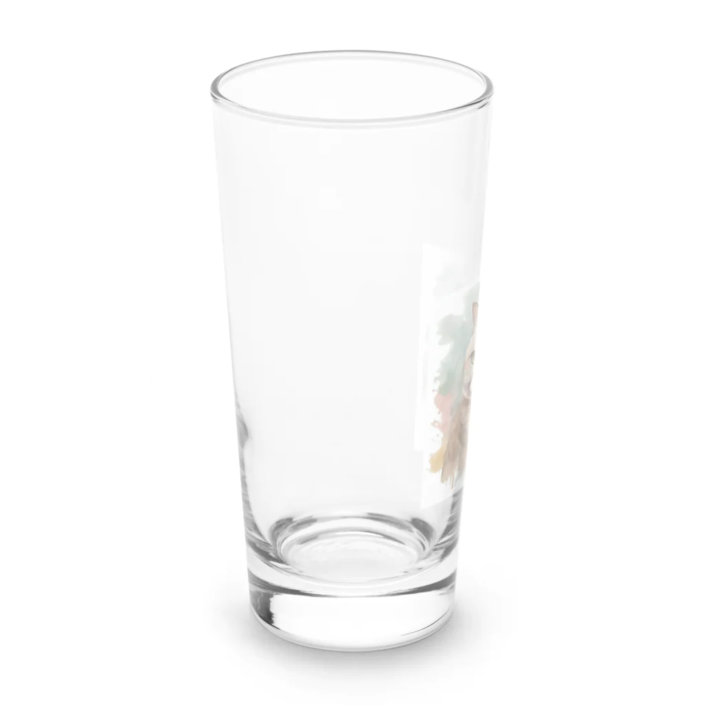 yae_8の猫　ストリートアート風 Long Sized Water Glass :left