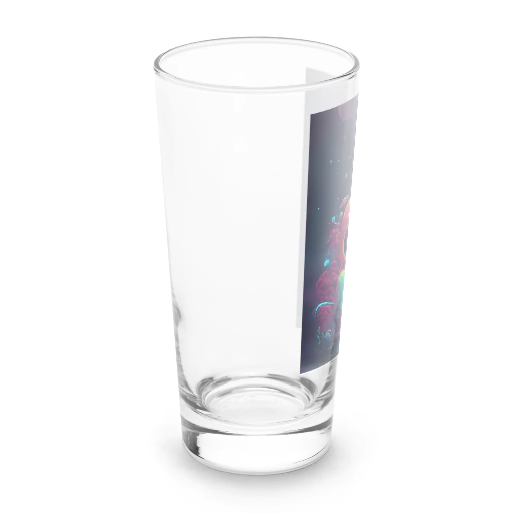 サイケデリックえりの宇宙人 Long Sized Water Glass :left