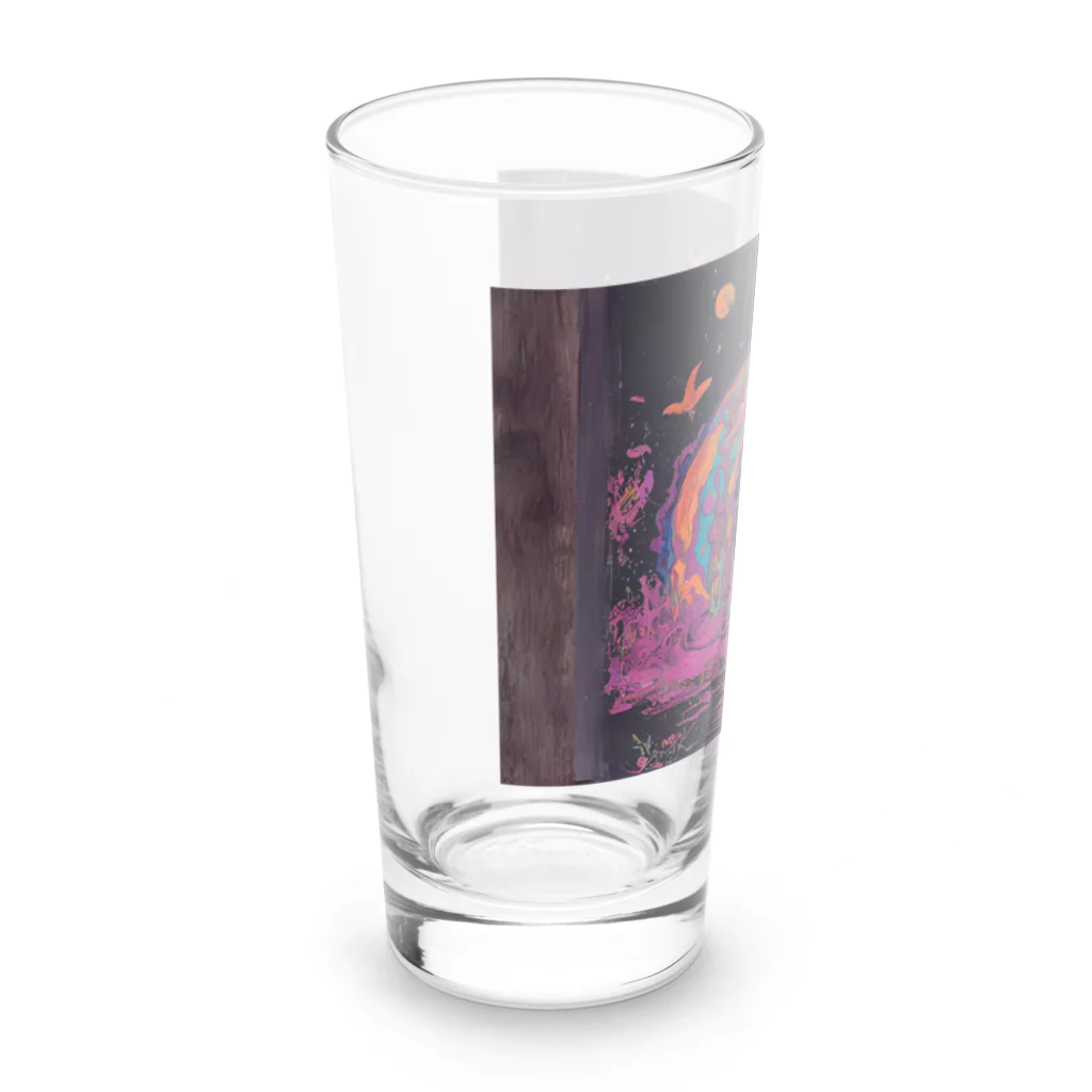 サイケデリックえりの美しき花嫁 Long Sized Water Glass :left