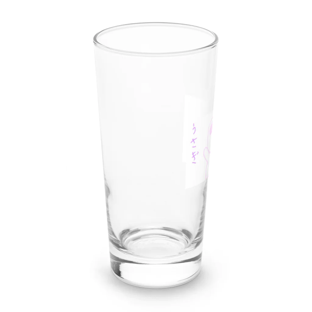 formalinmuimuiの8さいが描いたうさぎ Long Sized Water Glass :left