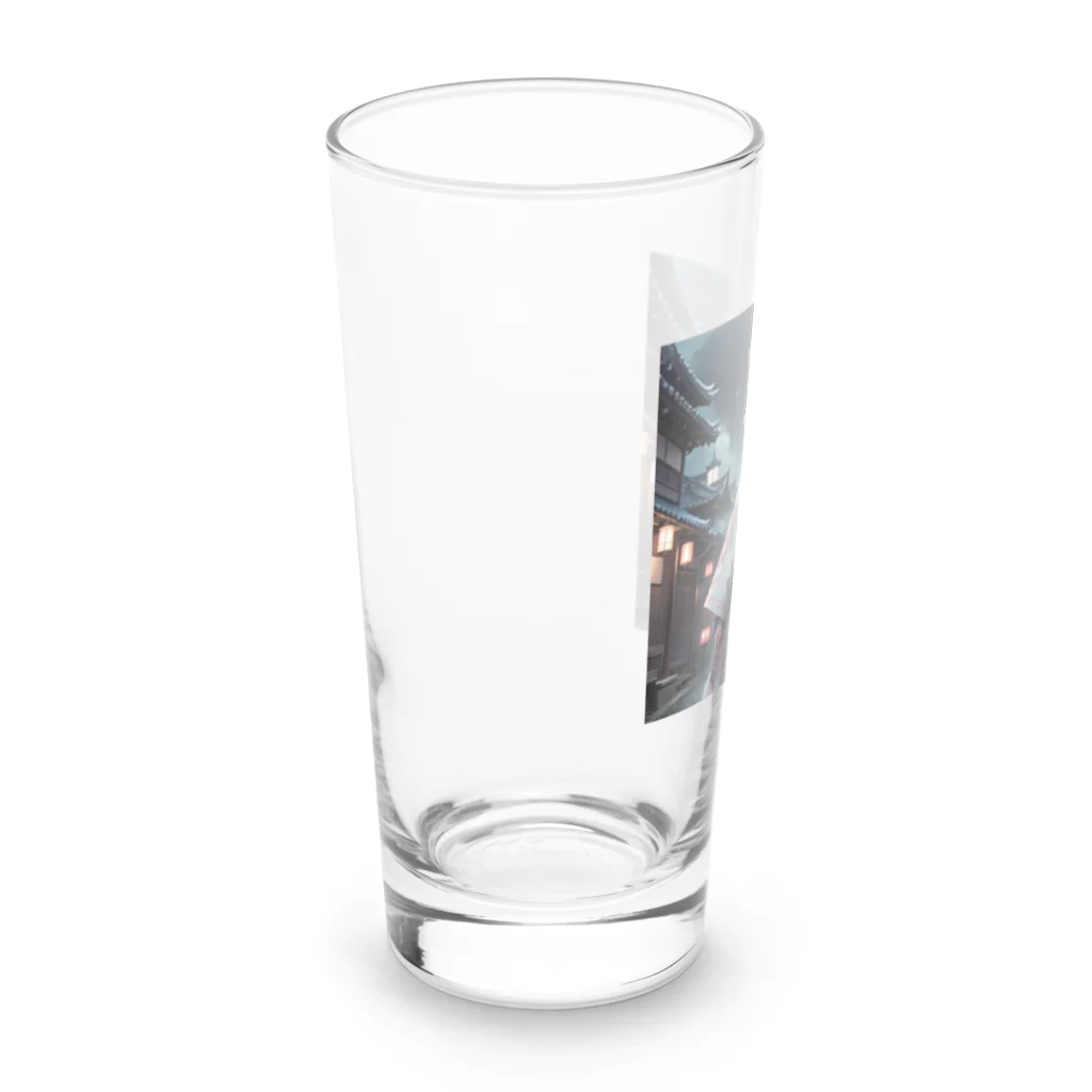 AI妖怪大図鑑のVR妖怪　ちゃるり Long Sized Water Glass :left