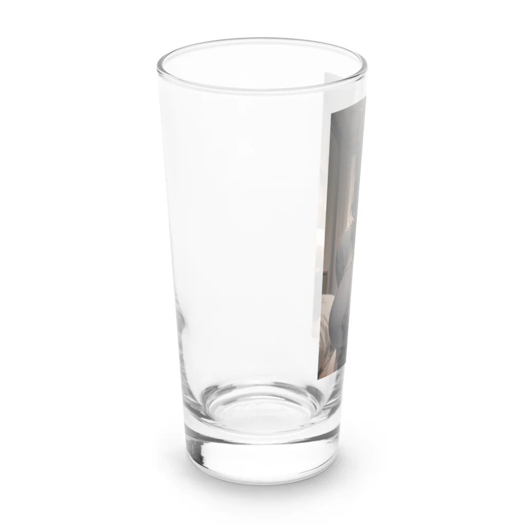 名前募集中の見ててくれる巨乳のお姉さん① Long Sized Water Glass :left