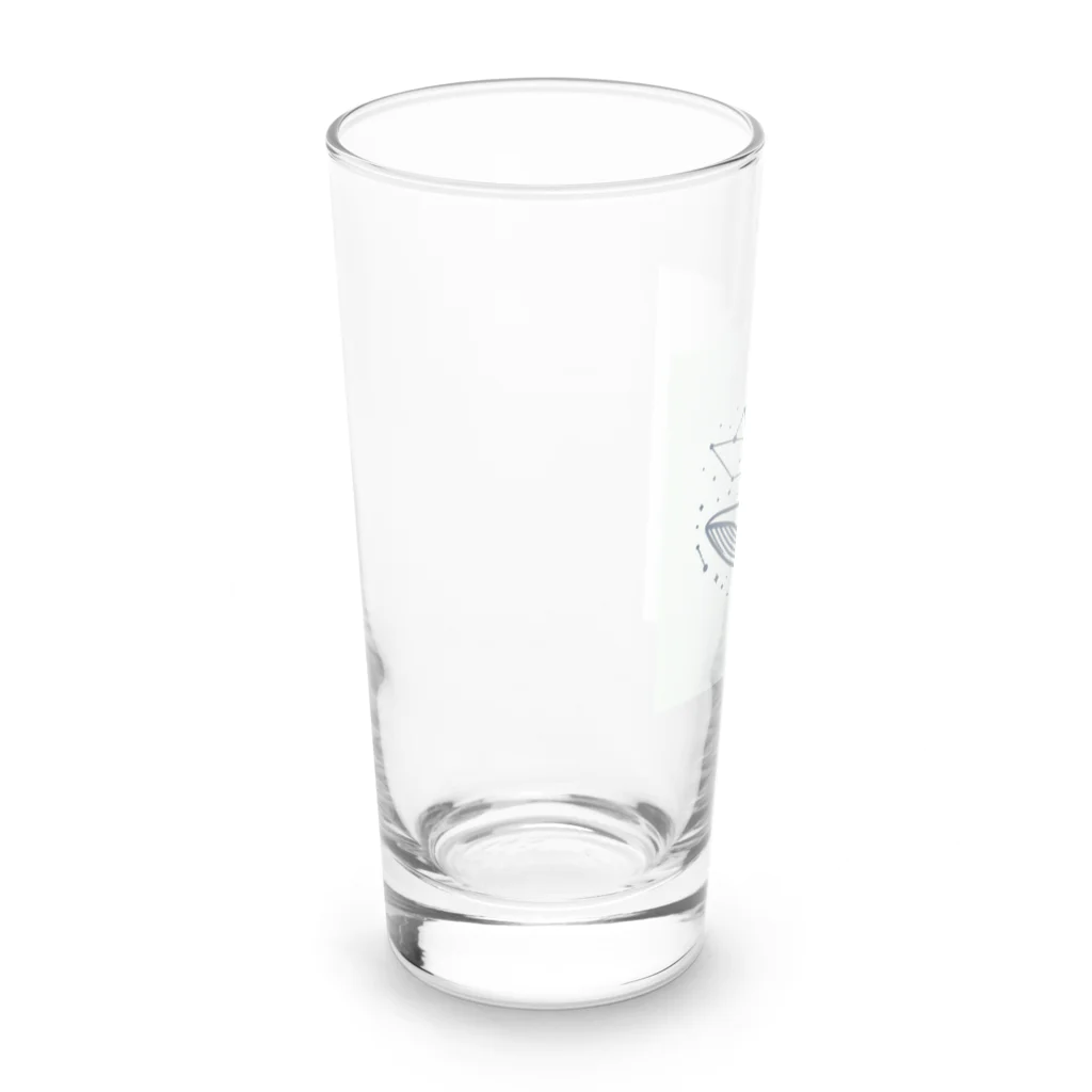 きままにまにまにの海響く鯨歌 Long Sized Water Glass :left