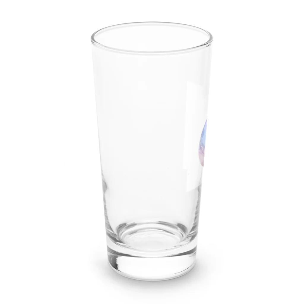 shop hrkのインクアートグラス【smokey blue】 Long Sized Water Glass :left