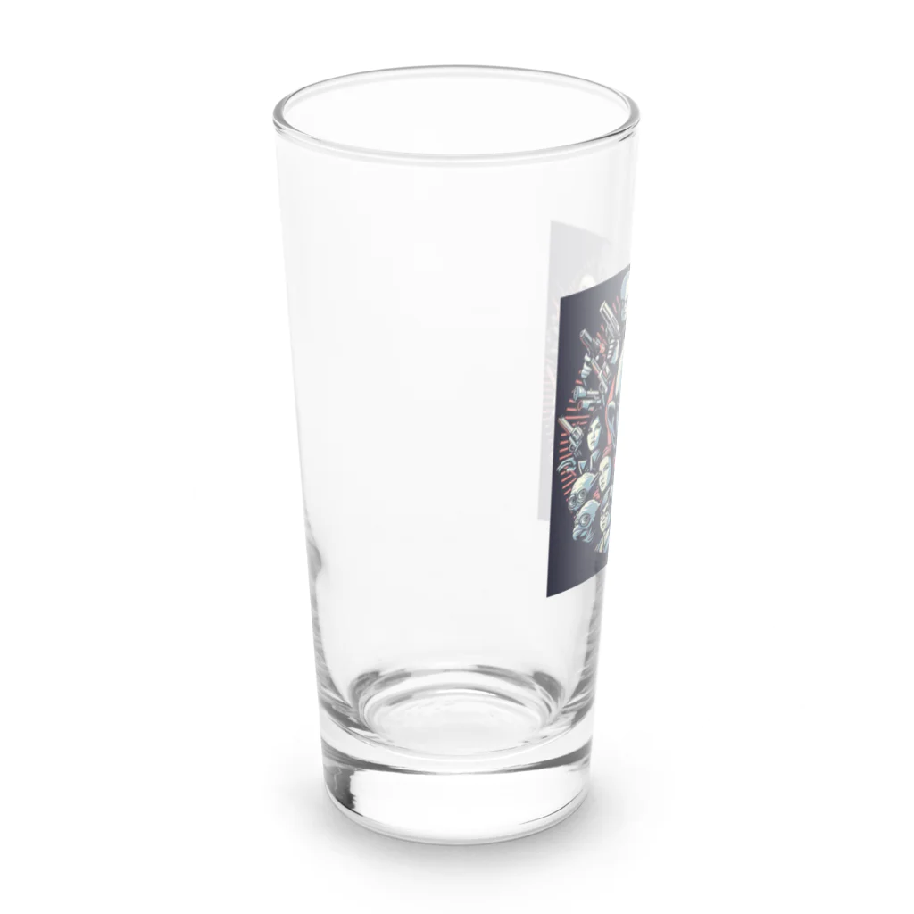 machomacho1の色彩のハーモニー：サイケデリックな交響曲 Long Sized Water Glass :left