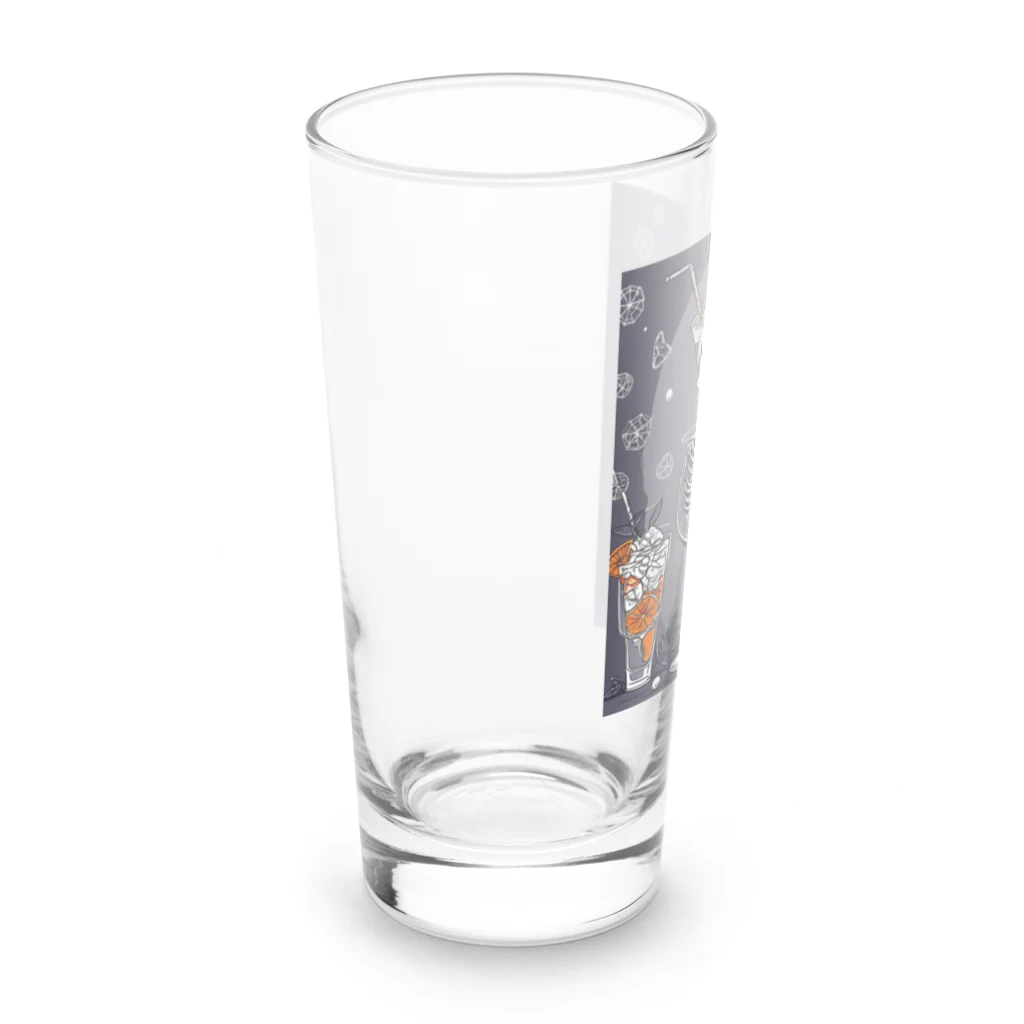 Skeletonのユニークなスケルトンアートがおしゃれに輝く！ Long Sized Water Glass :left