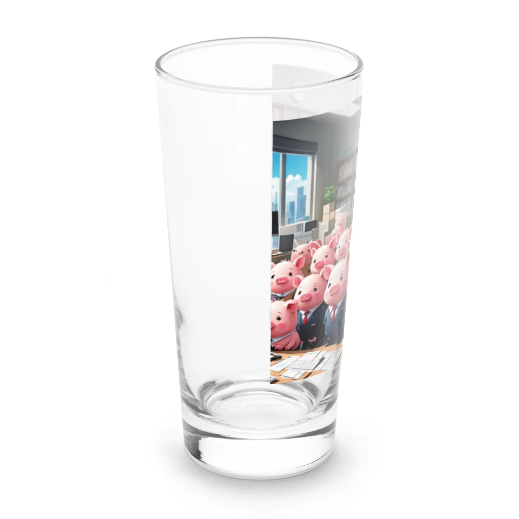 MTHの会社のらいんあっぷをするみにぶた管理製品 Long Sized Water Glass :left