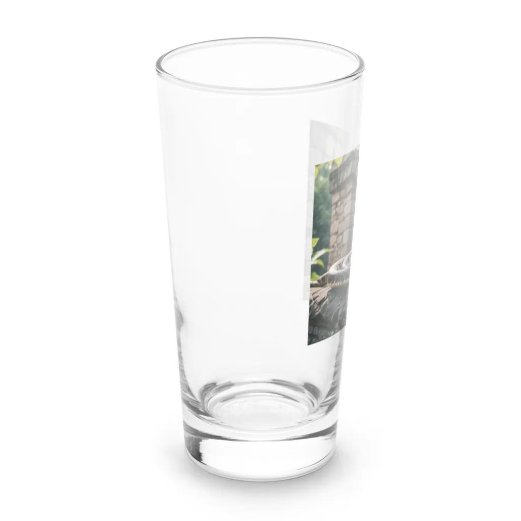 TakeKAKEの国外逃亡をはかる蛇 Long Sized Water Glass :left