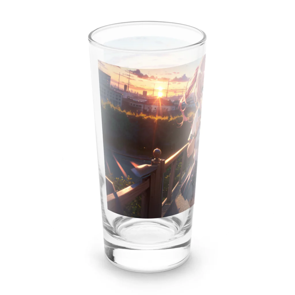 ヴィヴィオの夕焼け Long Sized Water Glass :left