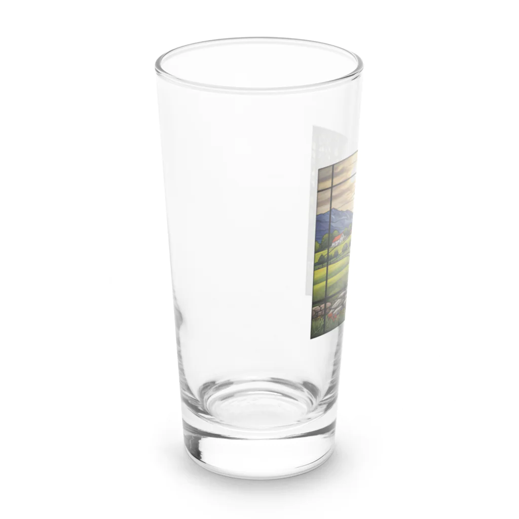 ganeshaのヨーロッパの田舎のステンドグラス Long Sized Water Glass :left