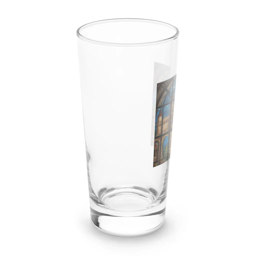 ganeshaの北米の湖のステンドグラス Long Sized Water Glass :left