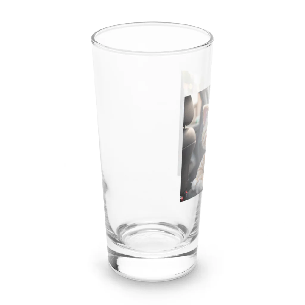 asnaynの車でお出かけネコちゃん Long Sized Water Glass :left