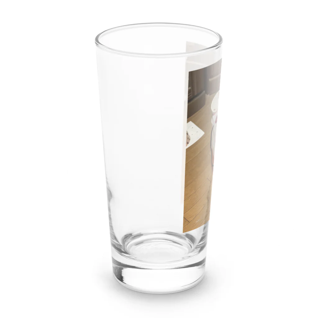 らぶみゅーの袋に隠れてるつもり(みゅーちゃんVer.) Long Sized Water Glass :left