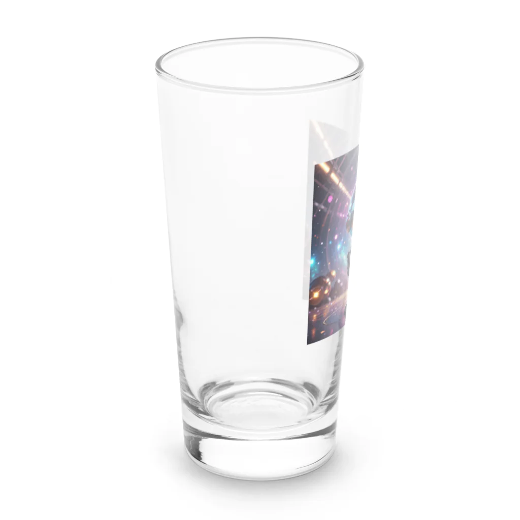 AI妖怪大図鑑のミラーボール妖怪　サタナフィー Long Sized Water Glass :left