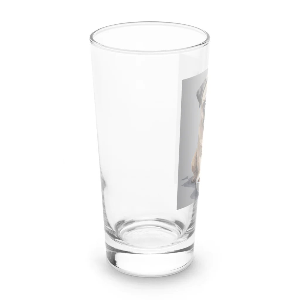 ♡wincorner♡のごはんが食べたいパグちゃん Long Sized Water Glass :left