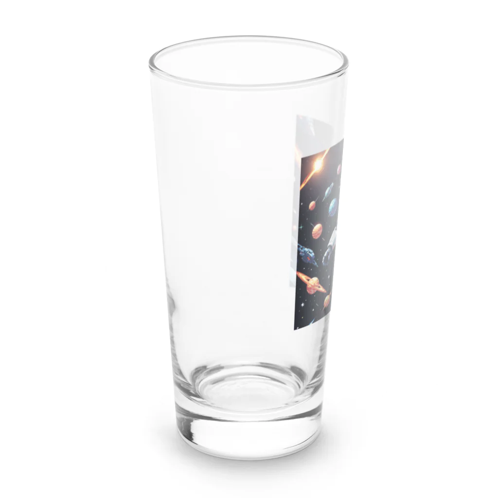 kawadai_の宇宙を旅している勇者 Long Sized Water Glass :left