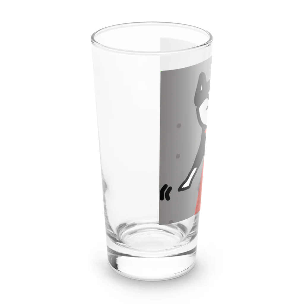 ペコりんショップの柴犬散歩拒否 Long Sized Water Glass :left