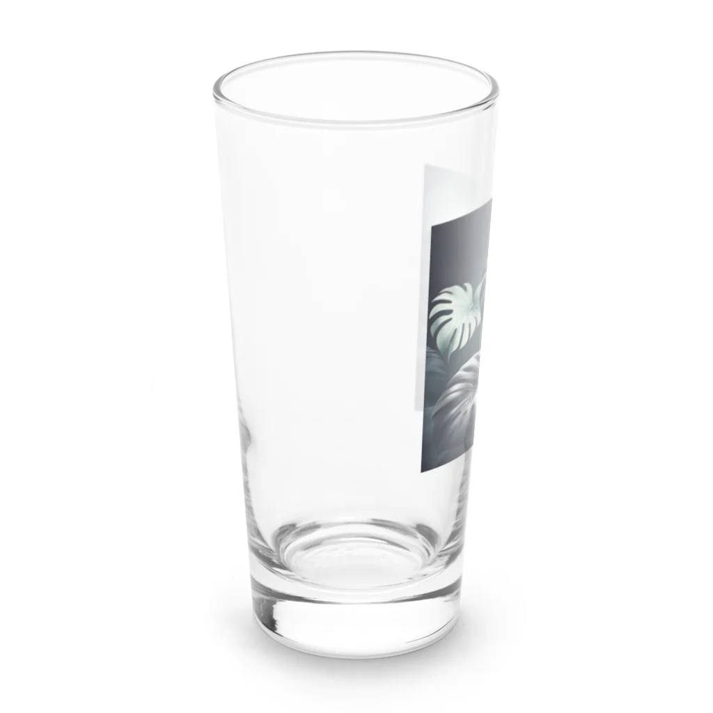 モンモンのモンステラのデザイングッズ Long Sized Water Glass :left