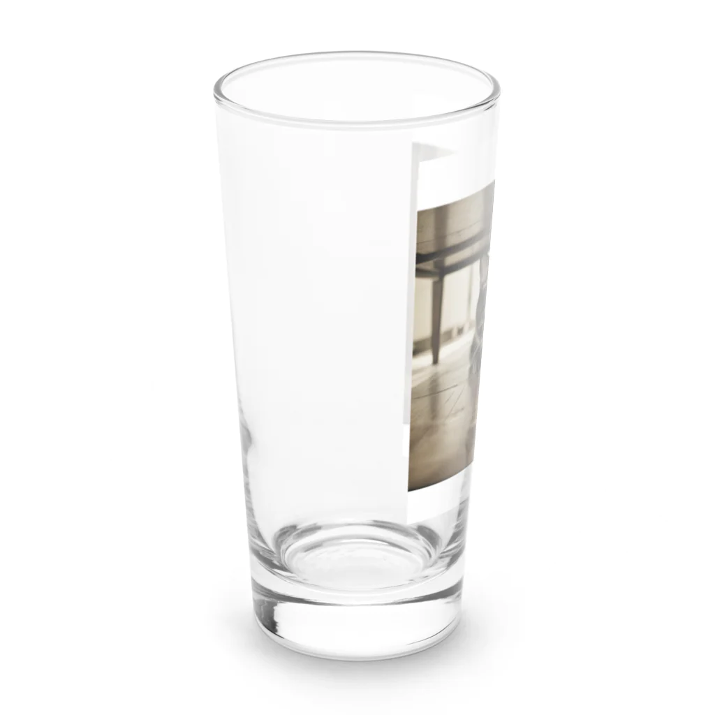 ふざけT専門店の隠れるは正義にゃんこ９ Long Sized Water Glass :left