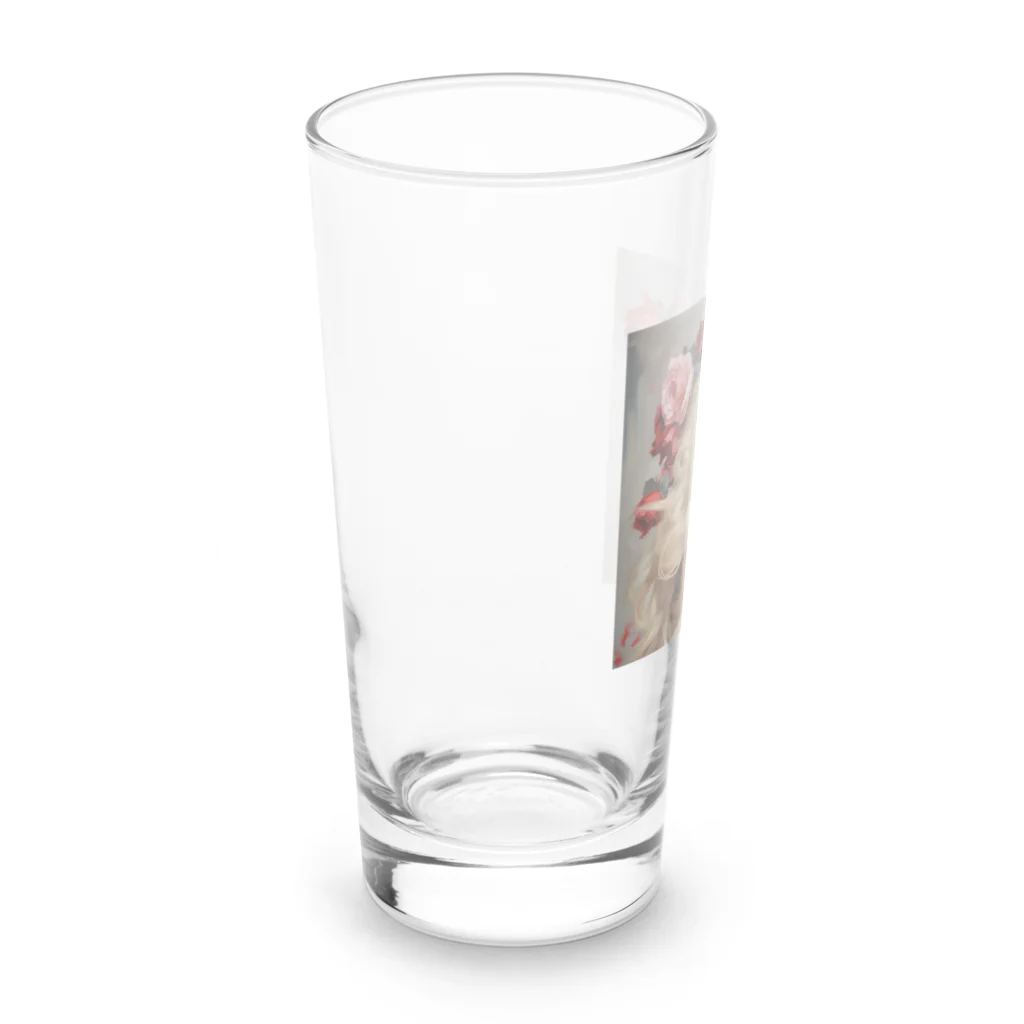 AQUAMETAVERSEのバラの花飾り　なでしこ1478 Long Sized Water Glass :left