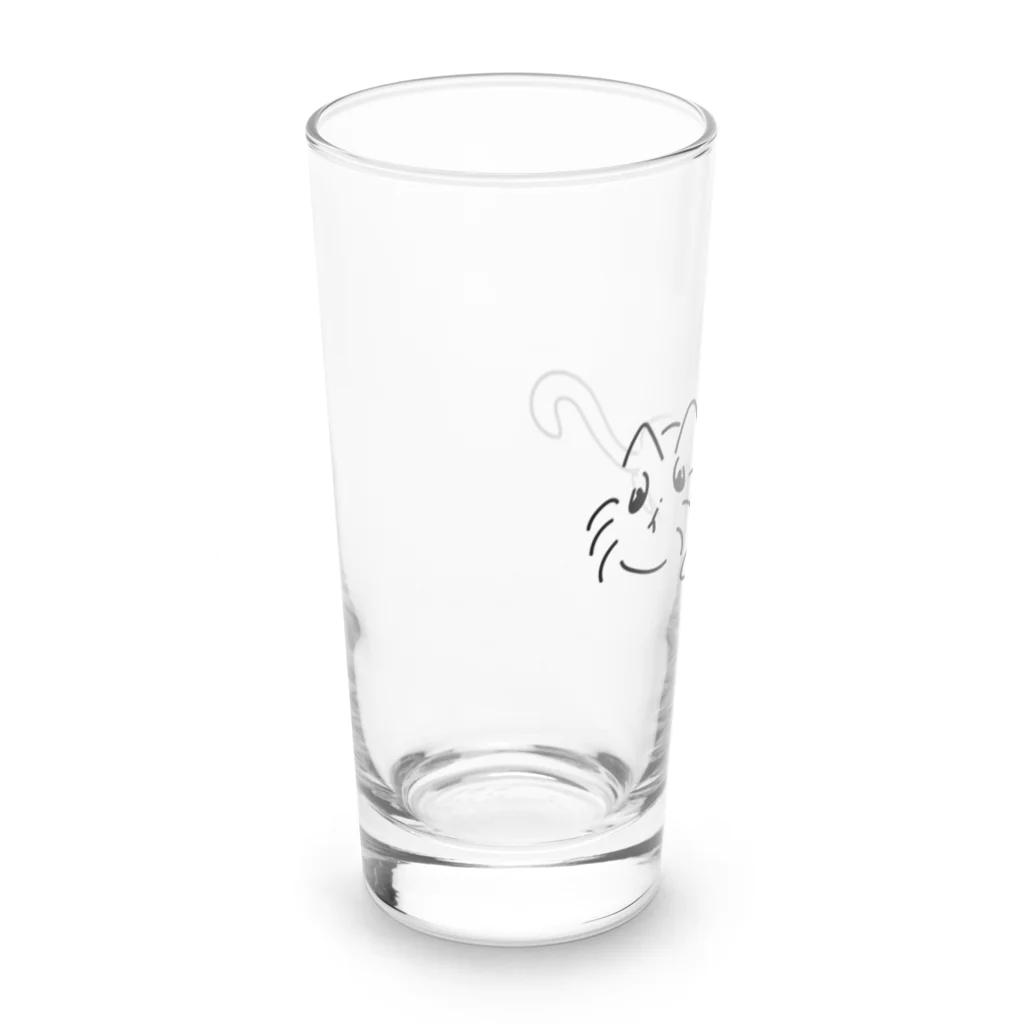 文才のねこ Long Sized Water Glass :left