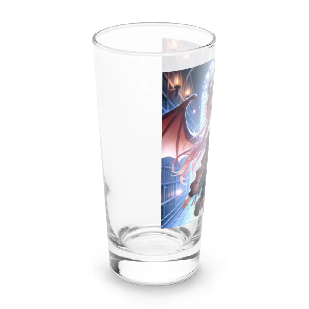 静寂工房の音の「Rubytail Yui」ルビーテイルユイ Long Sized Water Glass :left