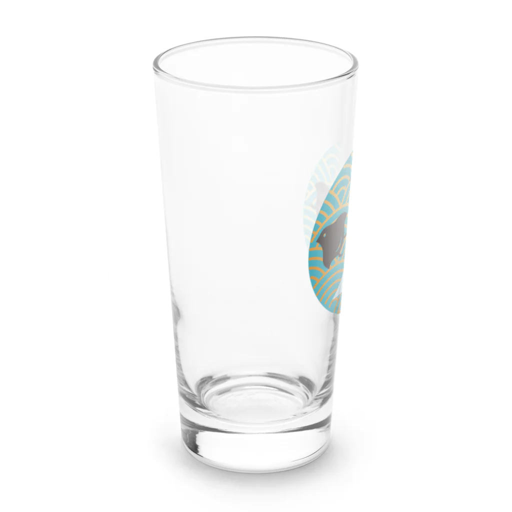 R's Market コトリちゃんのちどりちゃんと富士山 Long Sized Water Glass :left