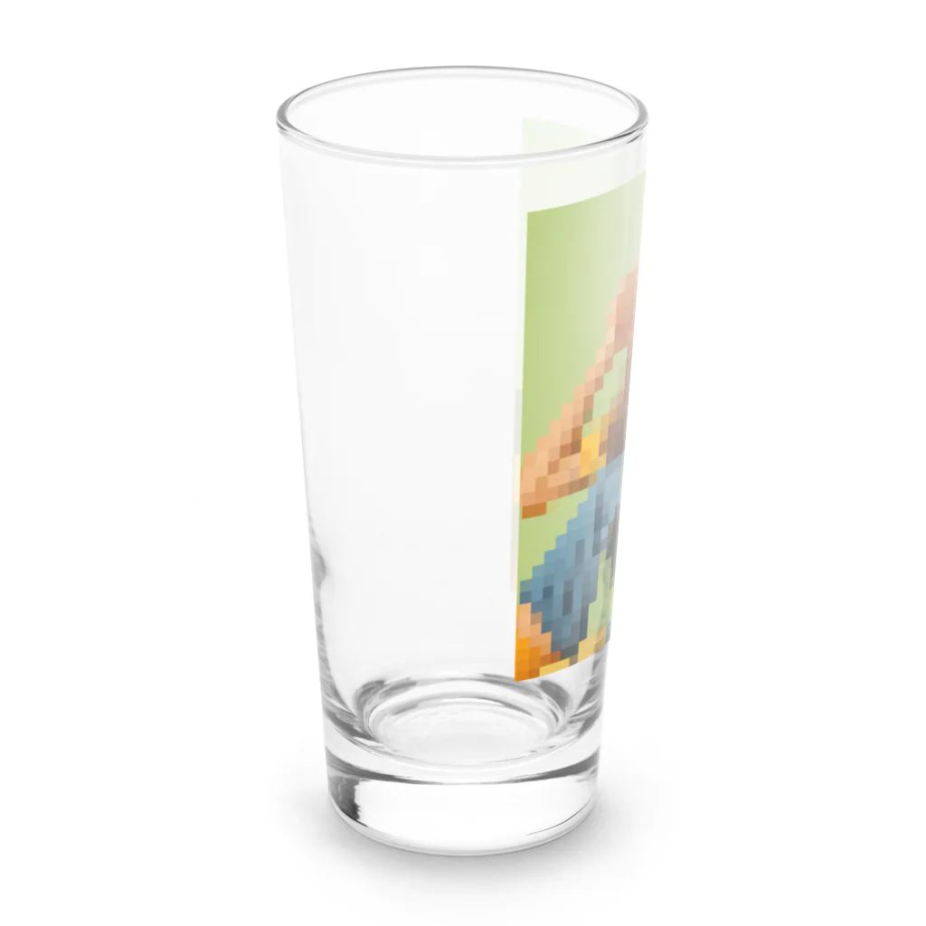 Unique Existenceのart woman mosaic Long Sized Water Glass :left