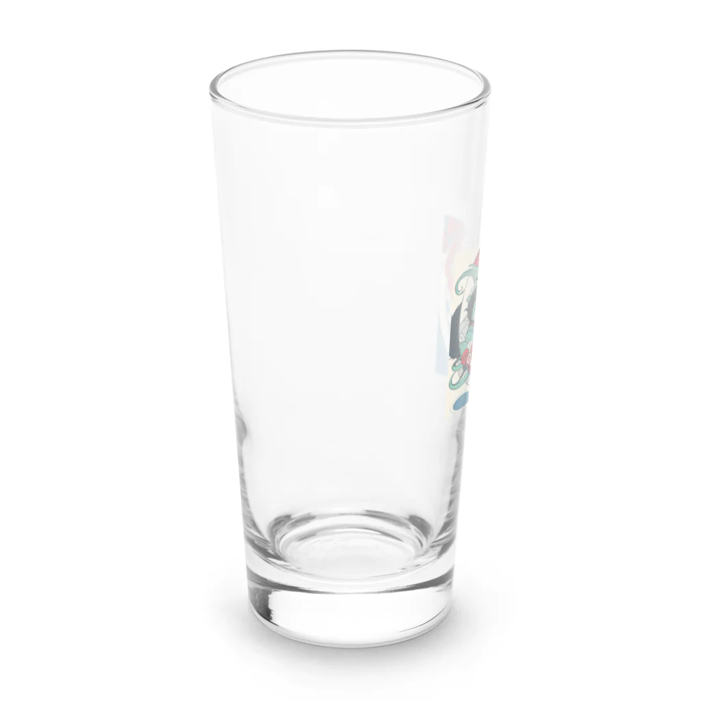 Tarionのうきよ犬2 Long Sized Water Glass :left