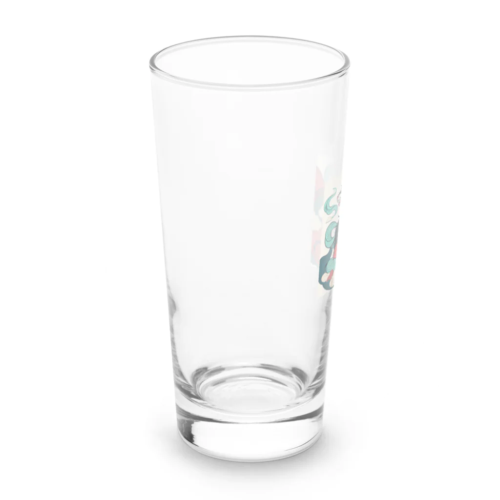 Tarionのうきよ犬5 Long Sized Water Glass :left