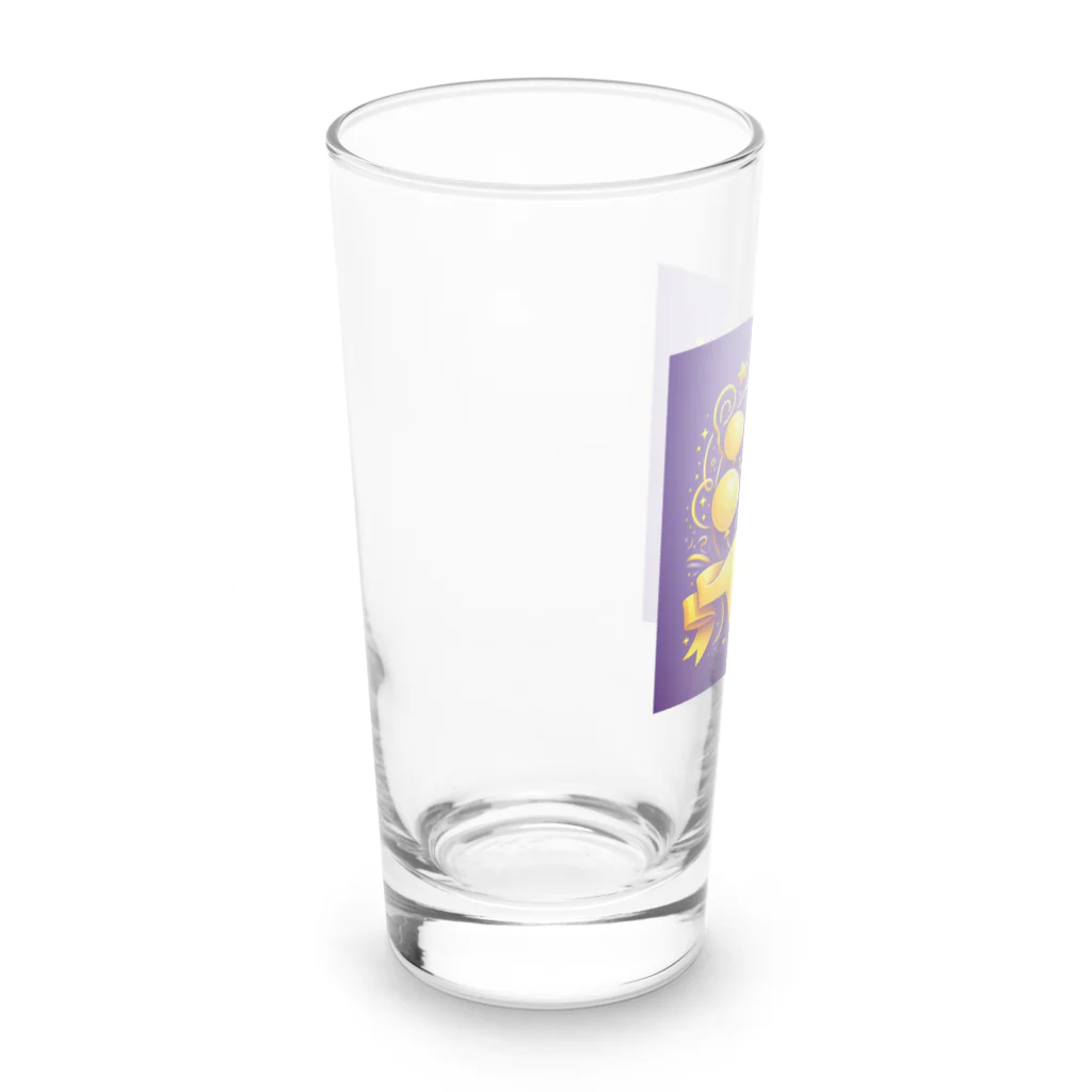 パープルルームの優雅に揺れるリボンがキラキラ輝く…  Long Sized Water Glass :left