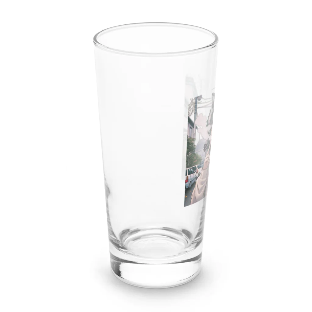 no name...の《背景が変わる⁉️》ウルフ×ウルフカット🐺 Long Sized Water Glass :left