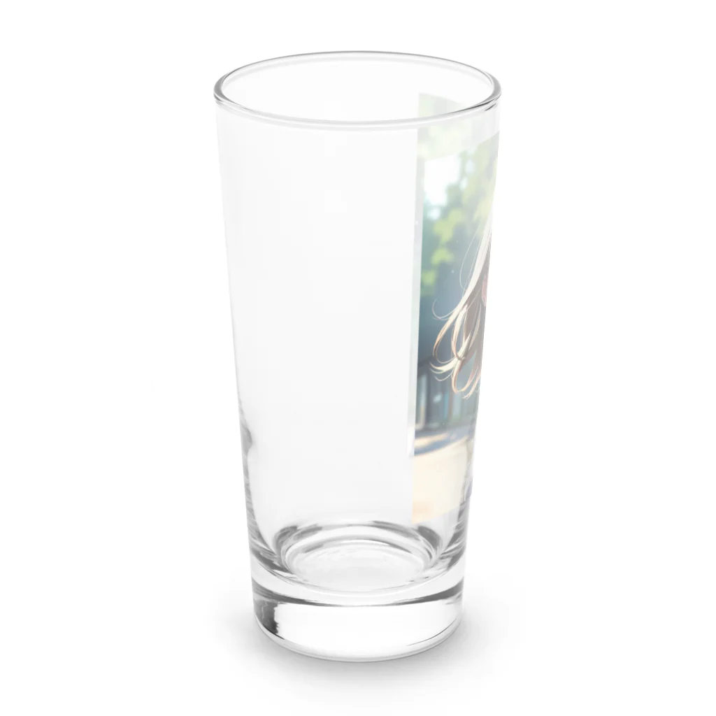 ZZRR12の元気をもらえる笑顔 Long Sized Water Glass :left