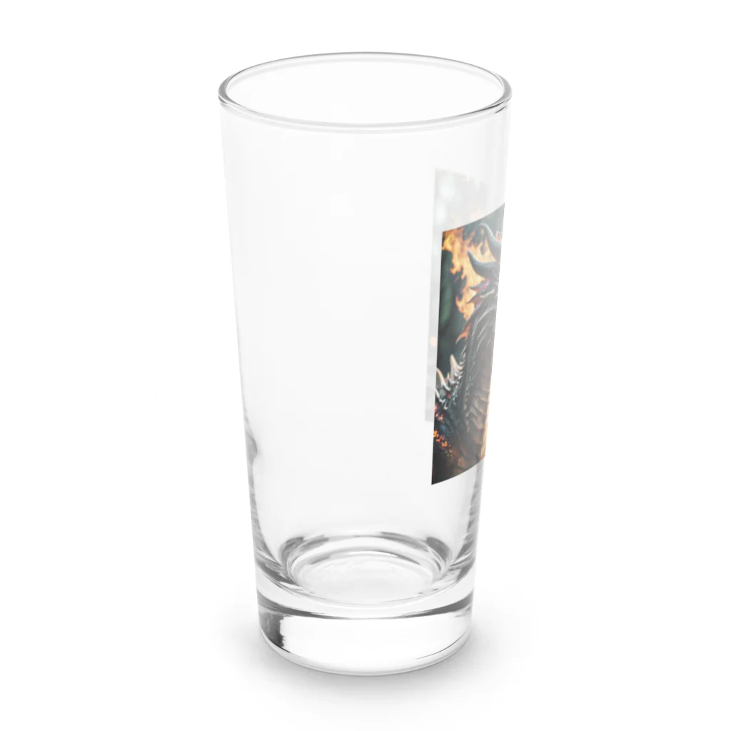 幻想都市の炎のドラゴン Long Sized Water Glass :left