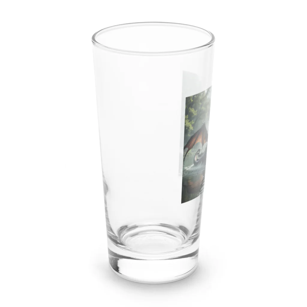 幻想都市の湖のドラゴン Long Sized Water Glass :left