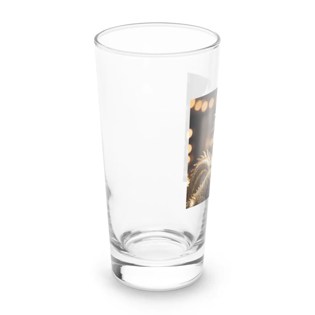 幻想都市の金のドラゴン Long Sized Water Glass :left