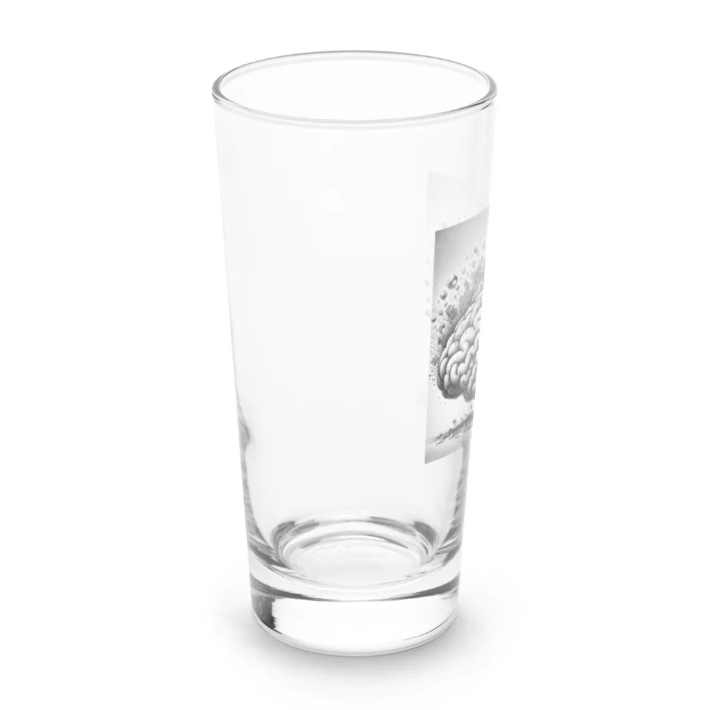 greenartの脳味噌豆苗状態 Long Sized Water Glass :left