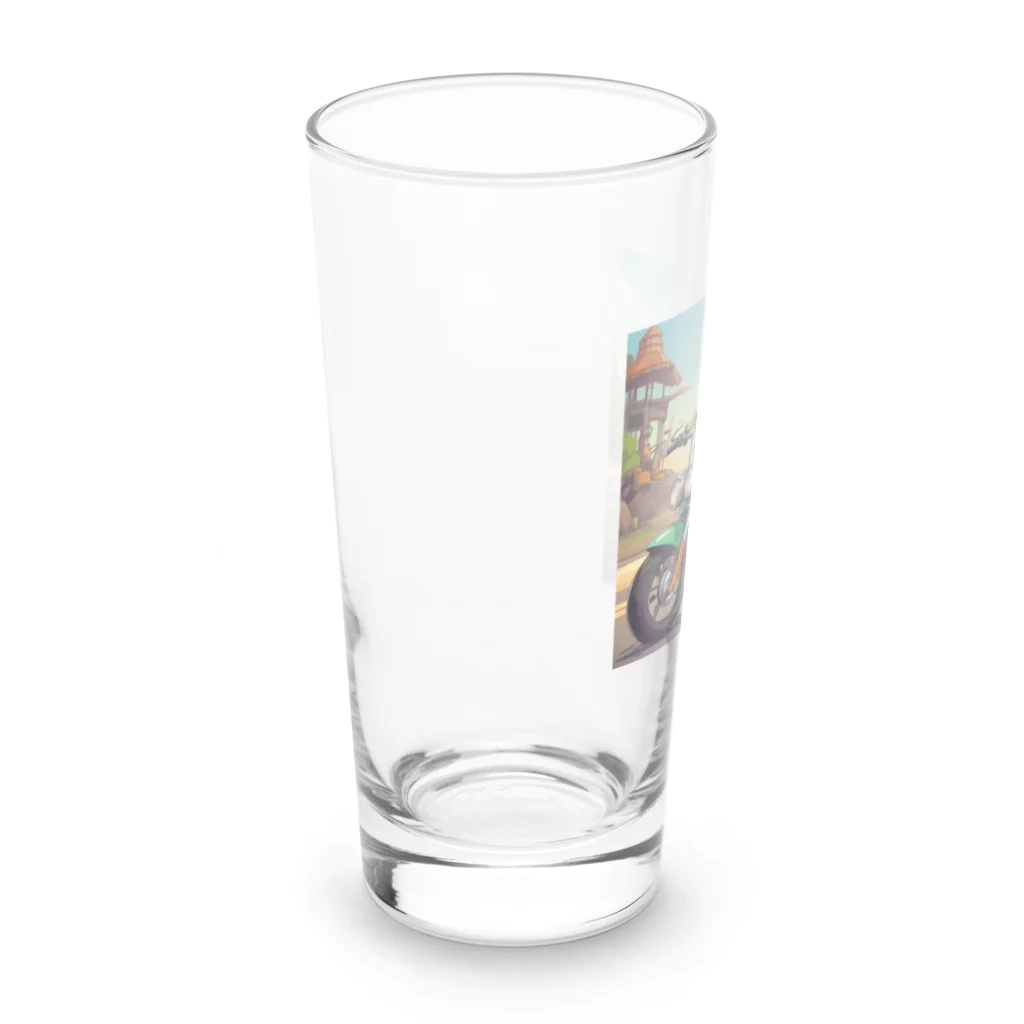 二宮大輔のカエルライダー4兄弟　長男　マッテオ Long Sized Water Glass :left